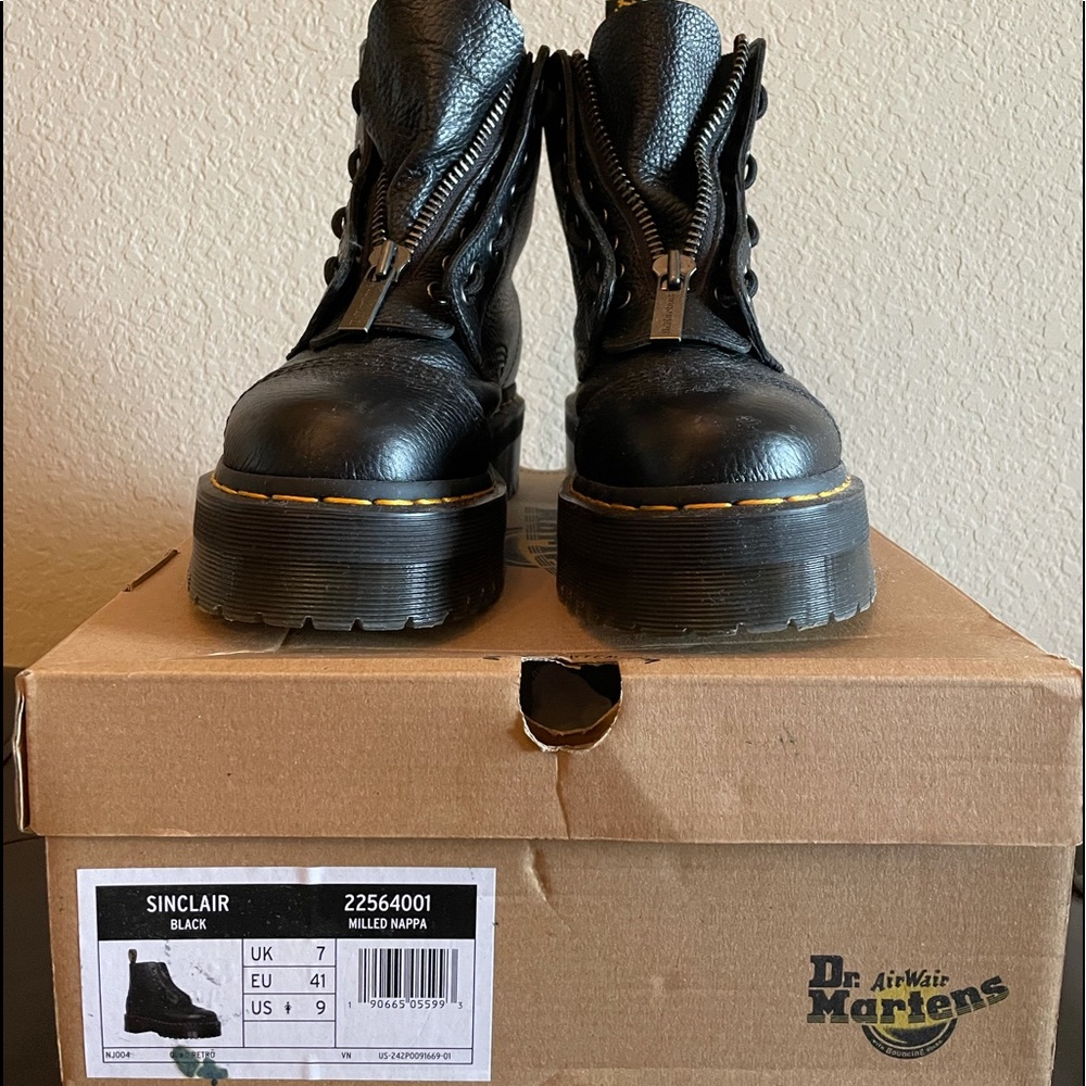 🔥Women Dr.Martens Sinclair Leather Platform Boots